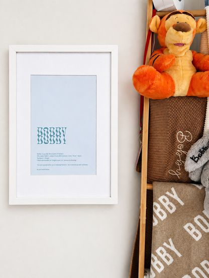 Coastal Mist- Name Meaning Print