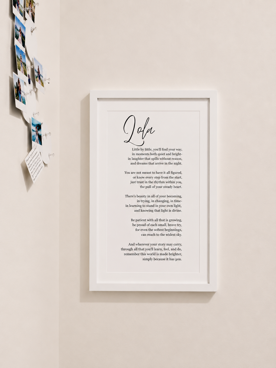 The Lola- Personalised Poem