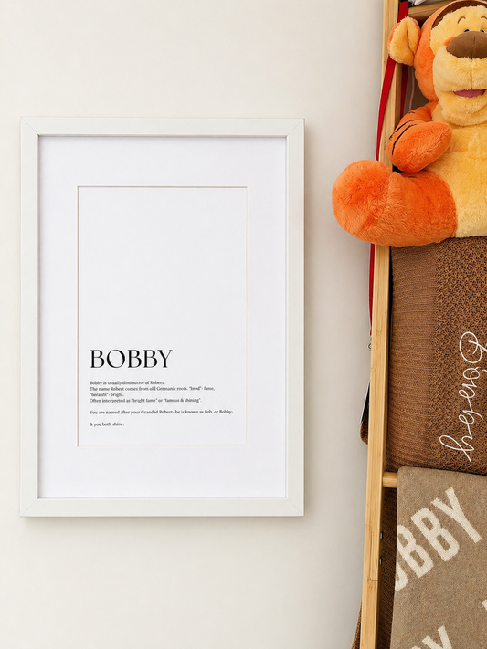 The Heirloom- Name Meaning Print