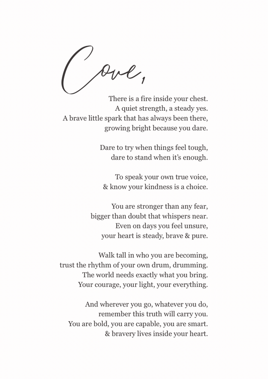 The Cove- Personalised Poem