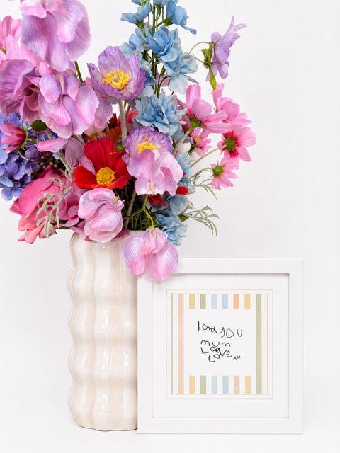 Heirloom Stripe- Handwriting Print
