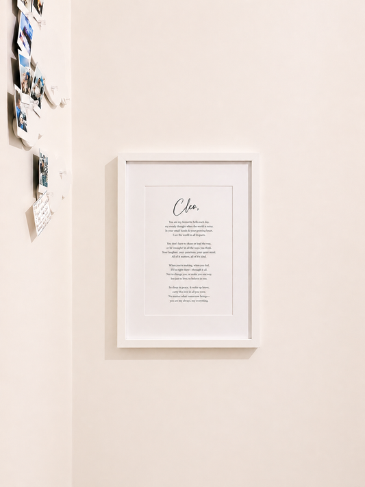The Cleo- Personalised Poem