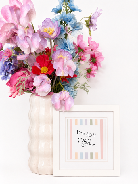 Heirloom Stripe- Handwriting Print